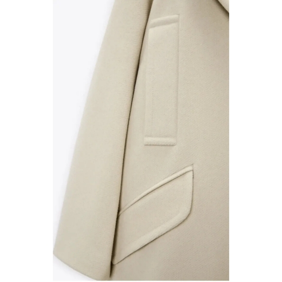 Zara oversized cream coat - Picture 12 of 17